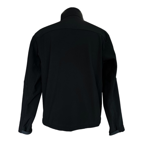 Men’s Windbreaker TUMI T-Tech Black Insulated Jacket Zip Up Collar Jacket Size L - Picture 8 of 10